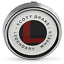 Center Cap, Chrome, Polymer, For LW10, LW20, LW30, LW40, LW50, LW66, LW69, LW70, LW90 Wheels