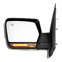 Driver Side Mirror, Non-Towing, Power, Power Folding, Heated, Chrome, In-housing Signal Light, With memory, With Puddle Light, Without Auto-Dimming, Without Blind Spot Feature