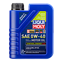 Synthetic Motor Oil, 10 Quart (qt) capacity, 1 Liter, Sold Individually, Synthoil Energy A40 0W40 Euro Series
