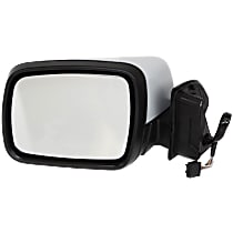 Driver Side Mirror, Power, Manual Folding, Heated, Paintable, Without Signal Light, With memory, Without Puddle Light, Without Auto-Dimming, Without Blind Spot Feature