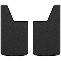 Front or Rear Textured Rubber Mud Guards,  12 in. x 23in., Universal, 2 Flaps
