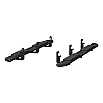 277088-401535 Side Steps - Powdercoated Textured Black, Carbon Steel, Direct Fit, Set of 2