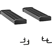 415036-400741 Running Boards, Powdercoated Textured Black, Aluminum, 36 in. Length, For Cab Only, 7 in. Grip Step Series