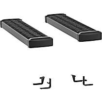 415036-401471 Running Boards, Powdercoated Textured Black, Aluminum, 36 in. Length, For Cab Only, 7 in. Grip Step Series