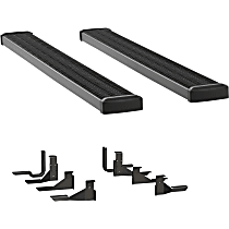 415088-401117 7 in. Grip Step Series Running Boards - Powdercoated Textured Black, Set of 2