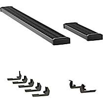 415100-401724 Running Boards, Powdercoated Textured Black, Aluminum, 36 in. and 98 in. Length, 7 in. Grip Step Series