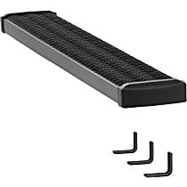 415254-400743 Running Boards, Powdercoated Textured Black, Aluminum, 54 in. Length, For Passenger Sliding Door, 7 in. Grip Step Series