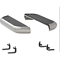 575036-570741 Running Boards, 36 in. Length, with Polished Stainless Steel Trim, For Cab Only, 6 1/2 in. MegaStep Series