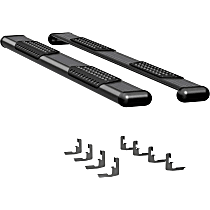 Running Boards, Extended Cab Pickup, Powdercoated Textured Black, Non-Powered, Aluminum, Set of 2, O-Mega II 6 in. Series - 