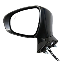 Driver Side Mirror, Power, Power Folding, Heated, Paintable, In-housing Signal Light, With memory, With Puddle Light, Without Auto-Dimming, With Blind Spot Detection in Glass