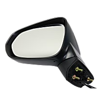 Driver Side Mirror, Power, Heated, Paintable, Manual Folding, In-housing Signal Light, No Blind Spot Feature, With Memory, No Puddle Light, No Auto-Dimming
