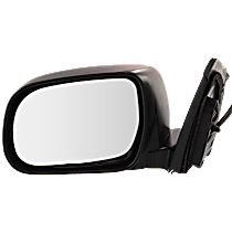 Driver Side Mirror, Power, Heated, Manual Folding, Paintable, No Signal Light, With Memory, No Puddle Light, No Auto-Dimming, No Blind Spot Feature