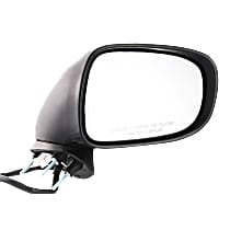 Passenger Side Mirror, Power, Manual Folding, Heated, Paintable, Without Signal Light, Without memory, With Puddle Light, Without Auto-Dimming, Without Blind Spot Feature, Base Model
