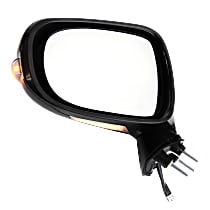 Driver Side Mirror, Power, Manual Folding, Heated, Paintable, With Signal Light, Without memory, With Puddle Light, Without Auto-Dim and Blind Spot, Base Model, Without Luxury/Sport Package