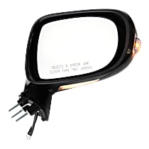 Passenger Side Mirror, Power, Manual Folding, Heated, Paintable, With Signal Light, Without memory, With Puddle Light, Without Auto-Dim and Blind Spot, For Models Without Luxury/Sport Packages
