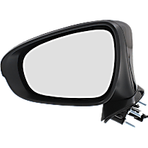 Driver Side Mirror, Power, Manual Folding, Heated, Paintable, In-housing Signal Light, Without memory, With Puddle Light, Without Auto-Dimming, Without Blind Spot Feature