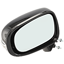Driver Side Mirror, Power, Manual Folding, Heated, Paintable, With Signal Light, With memory, With Puddle Light, Without Auto-Dim and Blind Spot Feature, For Models With Luxury/Sport Packages