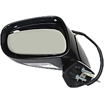 Driver Side Mirror, Power, Manual Folding, Heated, Paintable, Without Signal Light, With memory, With Puddle Light, Without Auto-Dimming, Without Blind Spot Feature, Base Model
