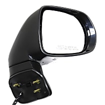 Passenger Side Mirror, Power, Power Folding, Heated, Paintable, In-housing Signal Light, With memory, With Puddle Light, Without Auto-Dimming, Without Blind Spot Feature