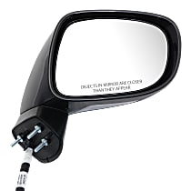 Passenger Side Mirror, Power, Manual Folding, Heated, Paintable, No Signal Light, With memory, With Puddle Light, No Auto-Dimming, No Blind Spot Feature, Base Model