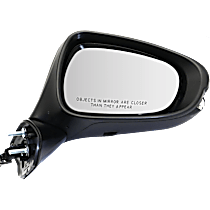 Passenger Side Mirror, Power, Manual Folding, Heated, Paintable, In-housing Signal Light, No Memory, With Puddle Light, No Auto-Dimming, No Blind Spot Feature, Base Model