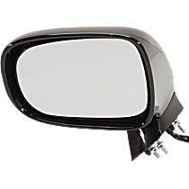 Driver Side Mirror, Power, Manual Folding, Heated, Paintable, No Signal Light, With memory, With Puddle Light, No Auto-Dimming, No Blind Spot Feature