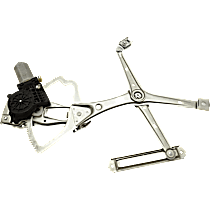Front, Passenger Side Power Window Regulator, With Motor