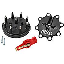 84823 Distributor Cap/Rotor Kit, MSD/Ford V8 TFI, Black