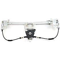 Rear, Driver Side Power Window Regulator, Without Motor