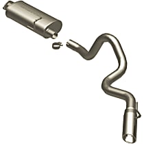 16711 MF Series - Land Rover Defender 90 Cat-Back Exhaust System - Made of Stainless Steel