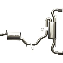 16719 Touring Series - 2008-2009 Audi TT Quattro Cat-Back Exhaust System - Made of Stainless Steel