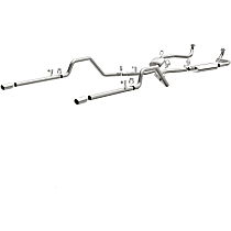 16724 Street Series - 1961-1964 Chevrolet Impala Crossmember-back Exhaust System - Made of Stainless Steel