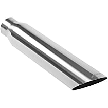 35216 Exhaust Tip - Polished, Stainless Steel, Single, Universal, Sold individually