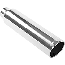 35217 Exhaust Tip - Polished, Stainless Steel, Single, Universal, Sold individually
