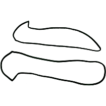 LM 12-P Front, Driver or Passenger Side Metro Moulded Replacement Door Molding and Beltlines
