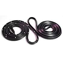 LM 131 Weatherstrip Seal - Black, Door Seal, Direct Fit, Set of 2