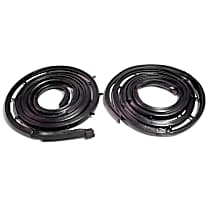 LM 14 Weatherstrip Seal - Black, Door Seal, Direct Fit, Set of 2