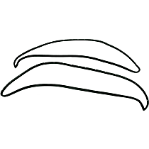 LM 21-F/R OE Series Weatherstrip Seal - Door Seal, Direct Fit, Set of 2