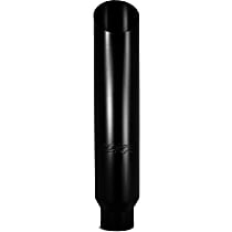 B1710BLK Exhaust Stack - Powdercoated Black, Aluminized Steel, Universal, Sold individually