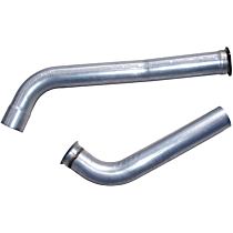 DA6206 Down Pipe - Natural, Aluminized Steel, Direct Fit, Set of 2