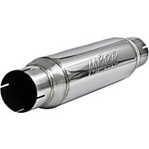 R1013 Muffler, Polished, Resonator Muffler Series