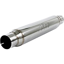 R1017 Muffler, Polished, Resonator Muffler Series