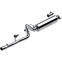 S5534AL Installer Series - 1986-2001 Jeep Cherokee Cat-Back Exhaust System - Made of Aluminized Steel