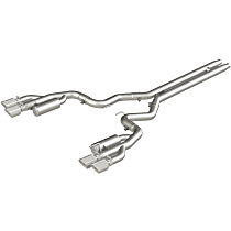 S7207AL Installer Series - 2018-2021 Ford Mustang Cat-Back Exhaust System - Made of Aluminized Steel