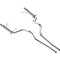 S7264AL Cat-Back Exhaust System, Made of Aluminized Steel, Installer Series