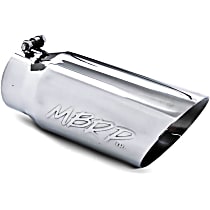 T5053 Exhaust Tip - Polished, Stainless Steel, Single, Universal, Sold individually
