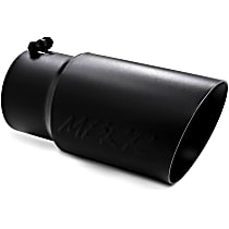 T5074BLK Exhaust Tip - Powdercoated Black, Stainless Steel, Single, Universal, Sold individually
