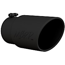 T5075BLK Exhaust Tip - Black, 304 Stainless Steel, Universal, Sold individually
