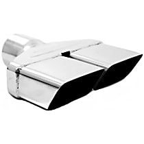 T5118 Exhaust Tip - Polished, Stainless Steel, Single, Universal, Sold individually