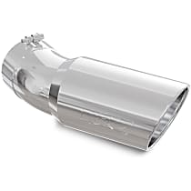 T5154 Pro Series Exhaust Tip - Polished, Stainless Steel, Single, Direct Fit, Sold individually